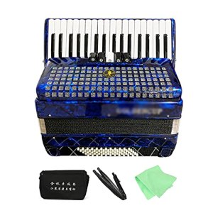 KAFELE 34-Key Piano Accordion 60 Bass Beginner Accordion Instrument with Storage Bag And Shoulder
