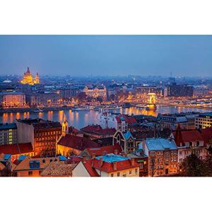 JW-MZPT Wooden Puzzles, Fun Creative Gifts for Parent-Child Interactive Educational Toys, Budapest