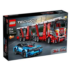 LEGO 42098 Technic Car Transporter – to – Truck and Show Cars, 2 in 1 Model, Advanced Construction