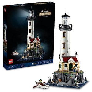 LEGO Ideas Motorised Lighthouse 21335; Ramadan Gift for Adults, Featuring a Rotating Light and