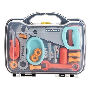 Kids Toy Tool Set Play House Tool Storage Box Carpenter Tool Kit Simulation Screwdriver Play House