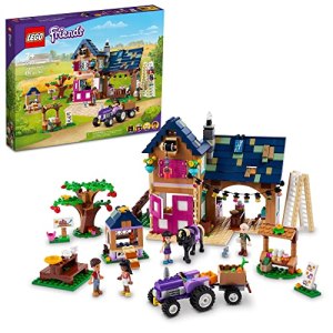 LEGO Friends Organic Farm House Set 41721 with Toy Horse, Stable, Tractor and Trailer Plus Animal