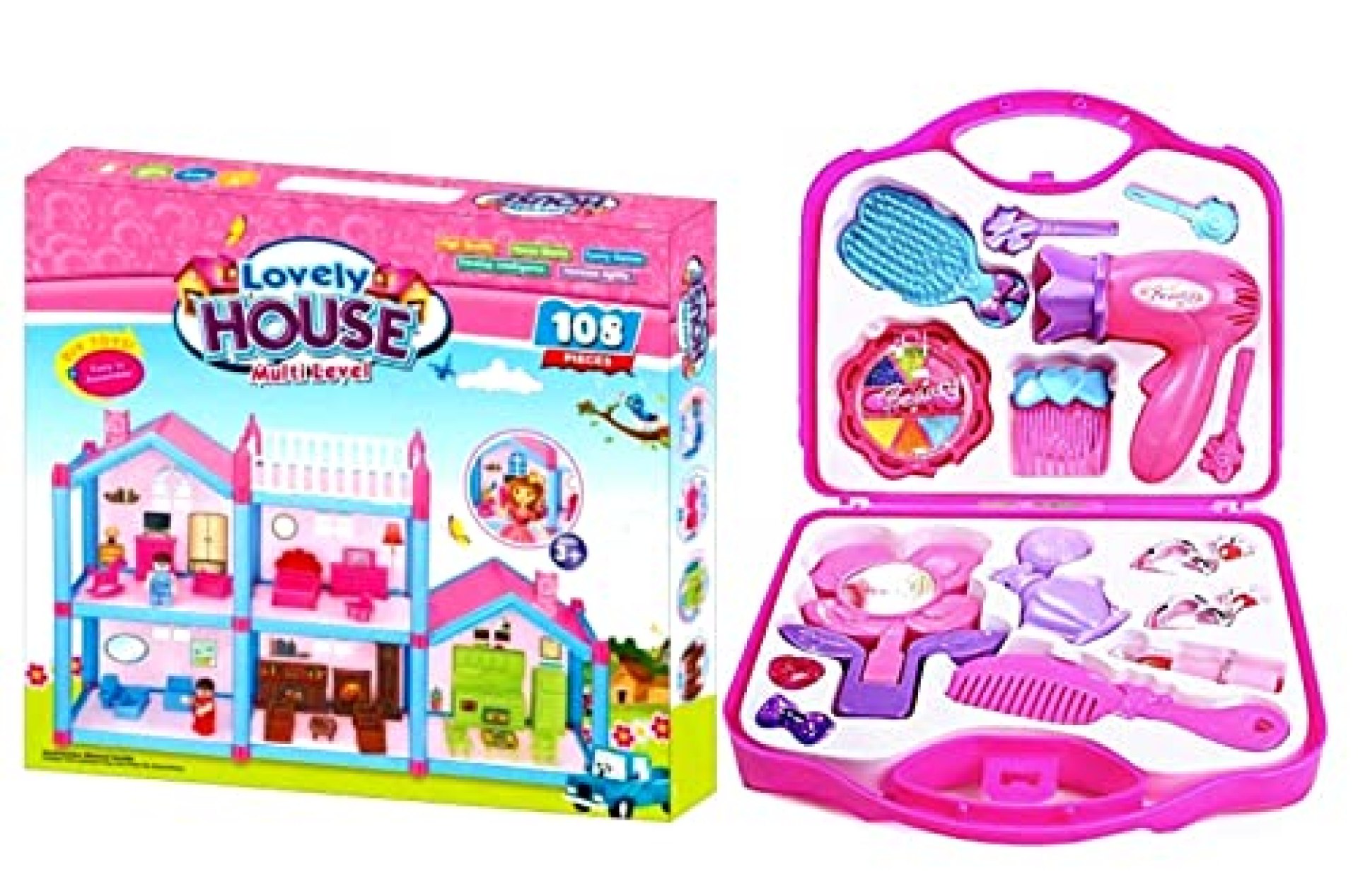 RK HUB Dream Palace Doll House | Play Set | Girls Doll House | Play Set with Accessories | Dolls RK HUB Dream Palace Doll House | Play Set | Girls Doll House | Play Set with Accessories | Dolls