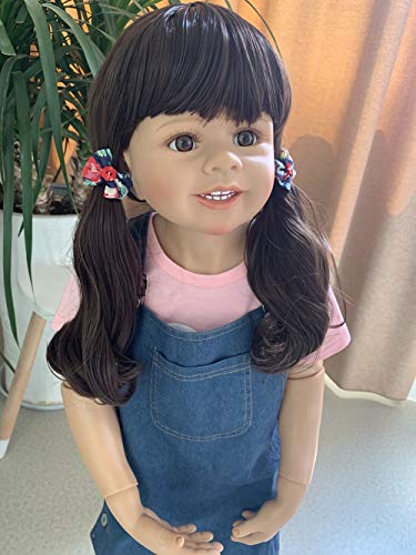 Saskai reborn Huge Toddler Girl Doll 39 inch Full Body Vinyl Life Like Baby Dolls Curly Hair Can Saskai reborn Huge Toddler Girl Doll 39 inch Full Body Vinyl Life Like Baby Dolls Curly Hair Can