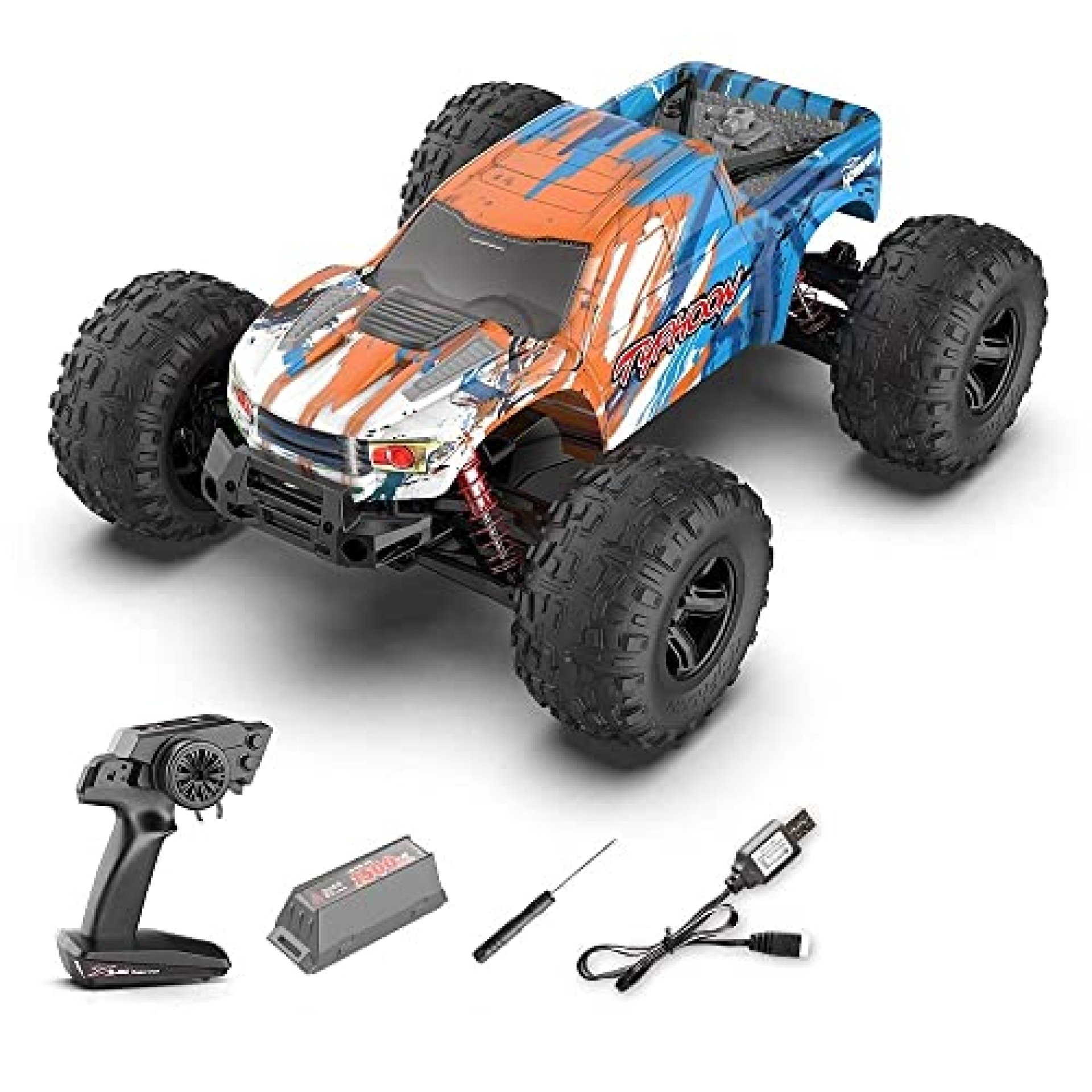 1:14 Scale 45km/h All Terrain RC Car, 4WD High Speed Electric Toy 2.4GHz Off Road RC Monster Truck 1:14 Scale 45km/h All Terrain RC Car, 4WD High Speed Electric Toy 2.4GHz Off Road RC Monster Truck