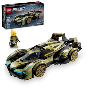 LEGO Speed Champions Lamborghini Lambo V12 Vision GT Super Car, Formula 1 Vehicle Toy, Driving