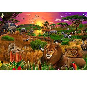 FFYUGO Adult Wooden Puzzles, Forest Animals, Home Wall Decoration, 500, 1000, 1500, 2000, 3000,