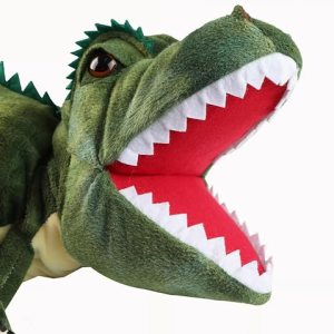 LOMTRATS Dinosaur Hand Puppets for Kids Toddler Includes Triceratops and Tyrannosaurus Rex with