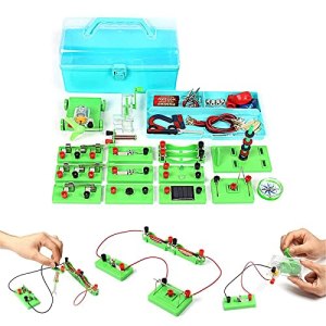KJHRUYR Electricity Circuits Set Physics Science Lab Basic Circuit Learning Starter Kit Electricity