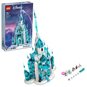 LEGO Disney Princess The Ice Castle Building Toy 43197 Disney Castle Kit to Build, Disney Gift Idea,
