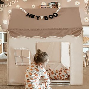 little dove Play Tent with Star Light & Floor Mat Kids Tent Playhouse for Kids Indoor Bed Tent for