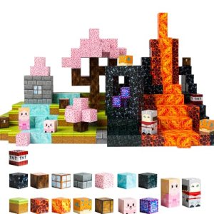 Magnetic Blocks – 150 PCS Build World Magic Portal Set – Magnetic Tiles Building Blocks Toddler Toys