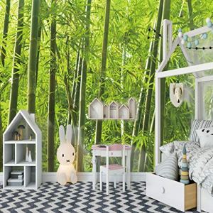 mural 3d wallpaper Green & Bamboo Forest Wall Decor Home Craft Wall Decal Wall Non-Woven Poster
