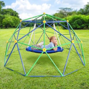 JYGOPLA 10FT Climbing Dome, Geometric Dome Climber Supporting 800LBS with Rust & Uv Resistant, Geo