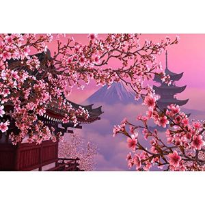 Mount Fuji Wooden Puzzle, DIY Modern Home Decoration Mural, Assembled Educational Toys,4000PCS