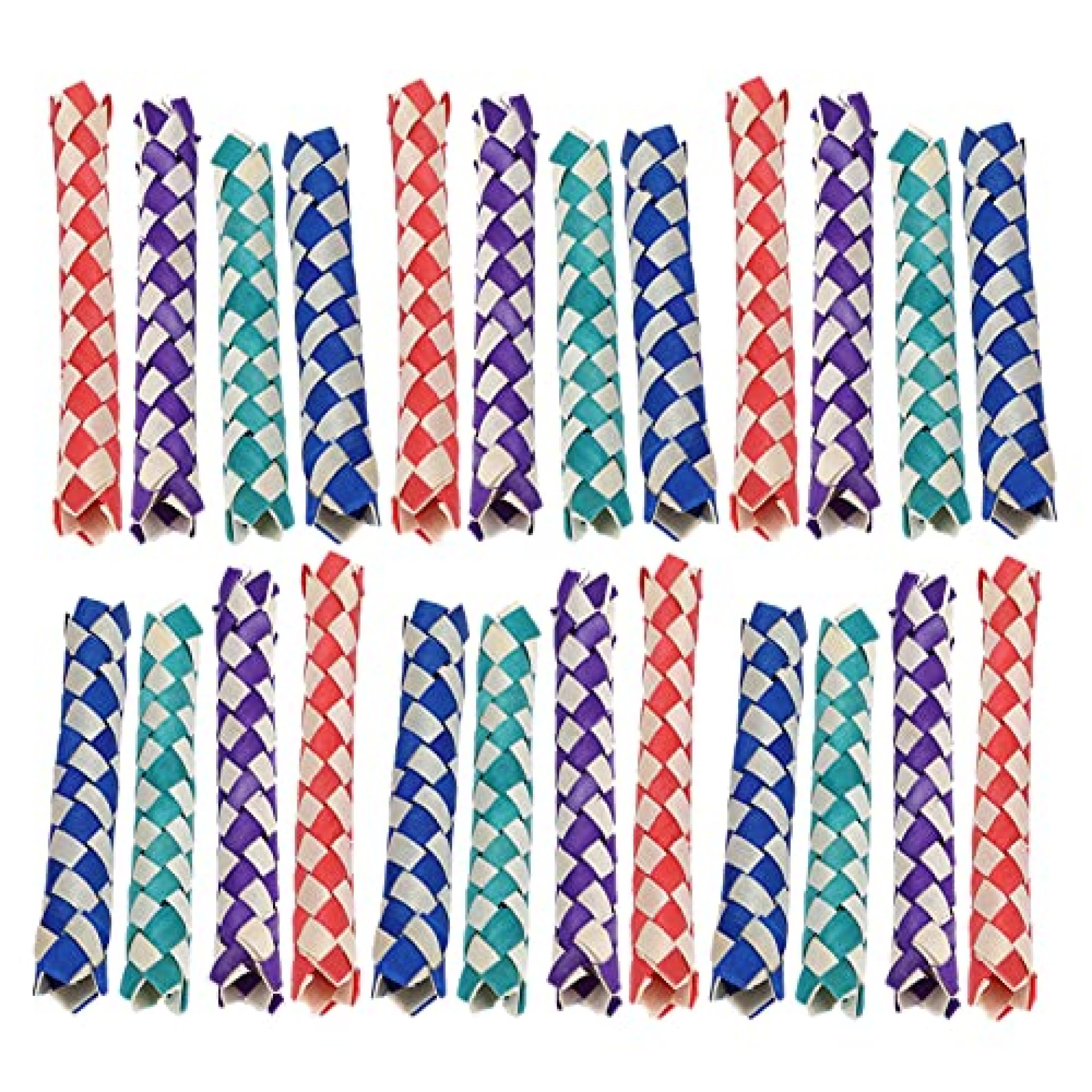 GLOGLOW 24Pcs Bamboo Finger Traps, Classic Chinese Finger Traps Birds Foraging Chopper Toy for Kids GLOGLOW 24Pcs Bamboo Finger Traps, Classic Chinese Finger Traps Birds Foraging Chopper Toy for Kids