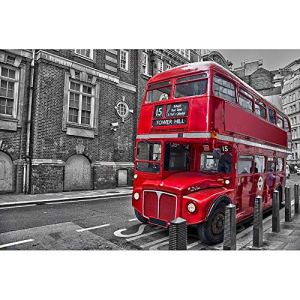 JW-MZPT Old-Fashioned Bus Puzzle in London, Developing Intellectual Educational Toys, Decompression