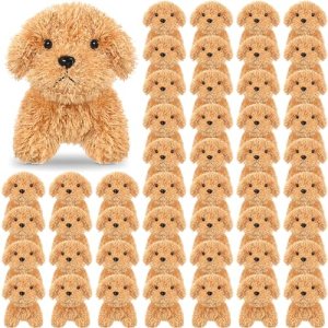 Liliful 50 Pcs Operation Christmas Puppy Dogs Stuffed Animals Bulk Assorted Puppies Mini Dog Doll