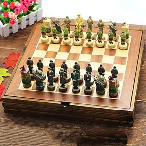 Linjolly Chess Set Resin Characters Dolls Chess Set Classic International Cartoon Chess Set
