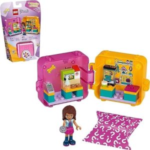 LEGO Friends Andrea’s Shopping Play Cube 41405 Building Kit, Includes a Mini-Doll and Toy Pet,