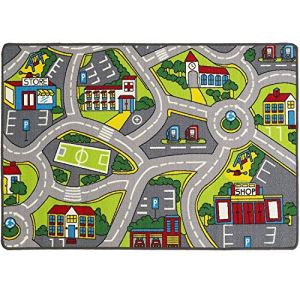 Learning Carpets City Life Play Carpet 5′ x 7′ New Kids Rugs Great for Playing with Cars & Toys –