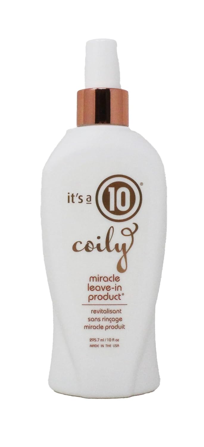 It’s A 10 Haircare Coily Collection Miracle Leave-In 10 Ounce, Yellow It’s A 10 Haircare Coily Collection Miracle Leave-In 10 Ounce, Yellow