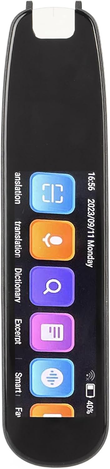 Smart Language Translator Pen, Voice Recognition, 134 Online Speech Translations, Offline Voice Library, Recording, Electronic Dictionary (Black) Smart Language Translator Pen, Voice Recognition, 134 Online Speech Translations, Offline Voice Library, Recording, Electronic Dictionary (Black)