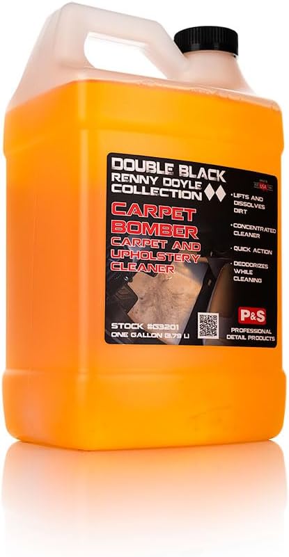 P & S PROFESSIONAL DETAIL PRODUCTS Carpet Bomber – Professional Upholstery Cleaner, Citrus-Based Formula, Removes Grease, Dirt & Odors, Highly Dilutable, Safe for Engines & Wheel Wells – 1 Gallon P & S PROFESSIONAL DETAIL PRODUCTS Carpet Bomber – Professional Upholstery Cleaner, Citrus-Based Formula, Removes Grease, Dirt & Odors, Highly Dilutable, Safe for Engines & Wheel Wells – 1 Gallon