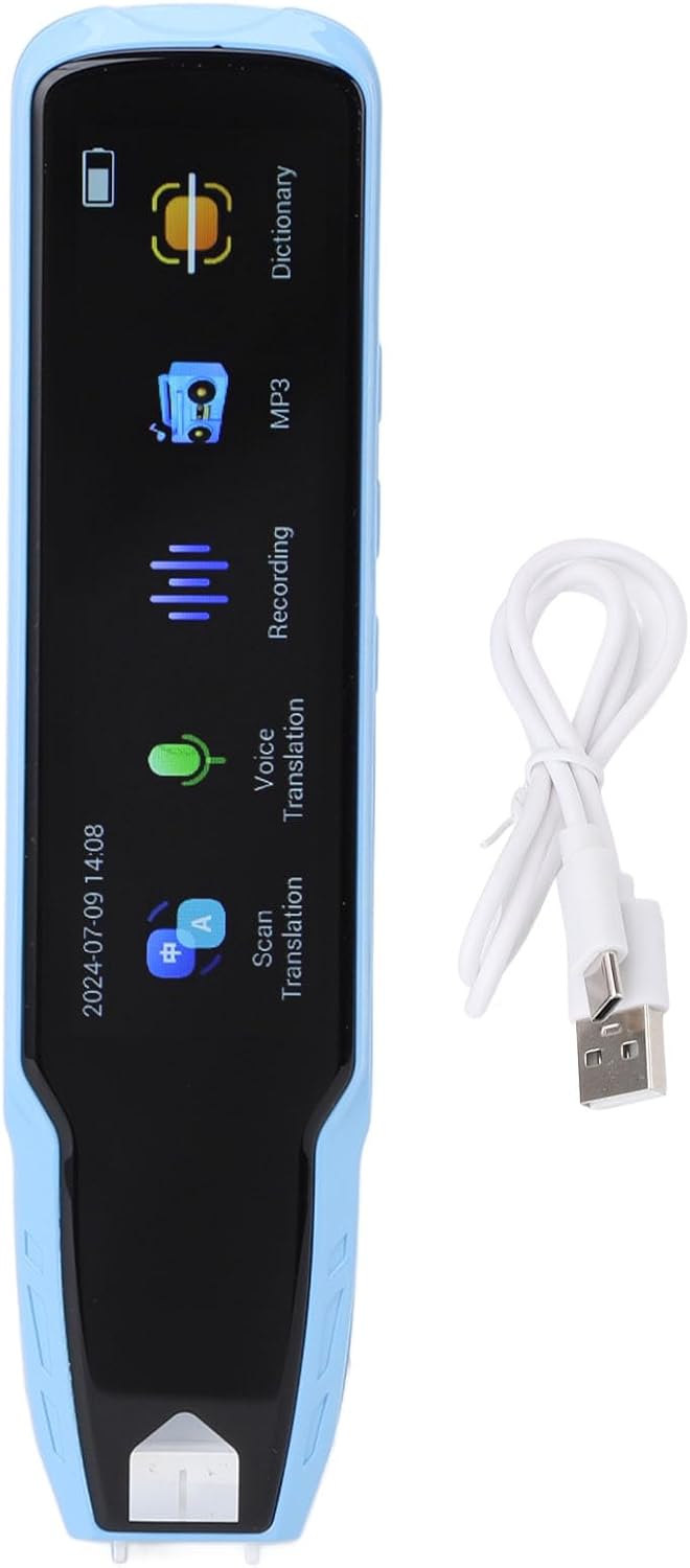 Smart Language Translator Pen, Offline Scanning 112 Languages, Rechargeable Scan Reader Pen for Dyslexia, Travel, Business (Blue) Smart Language Translator Pen, Offline Scanning 112 Languages, Rechargeable Scan Reader Pen for Dyslexia, Travel, Business (Blue)