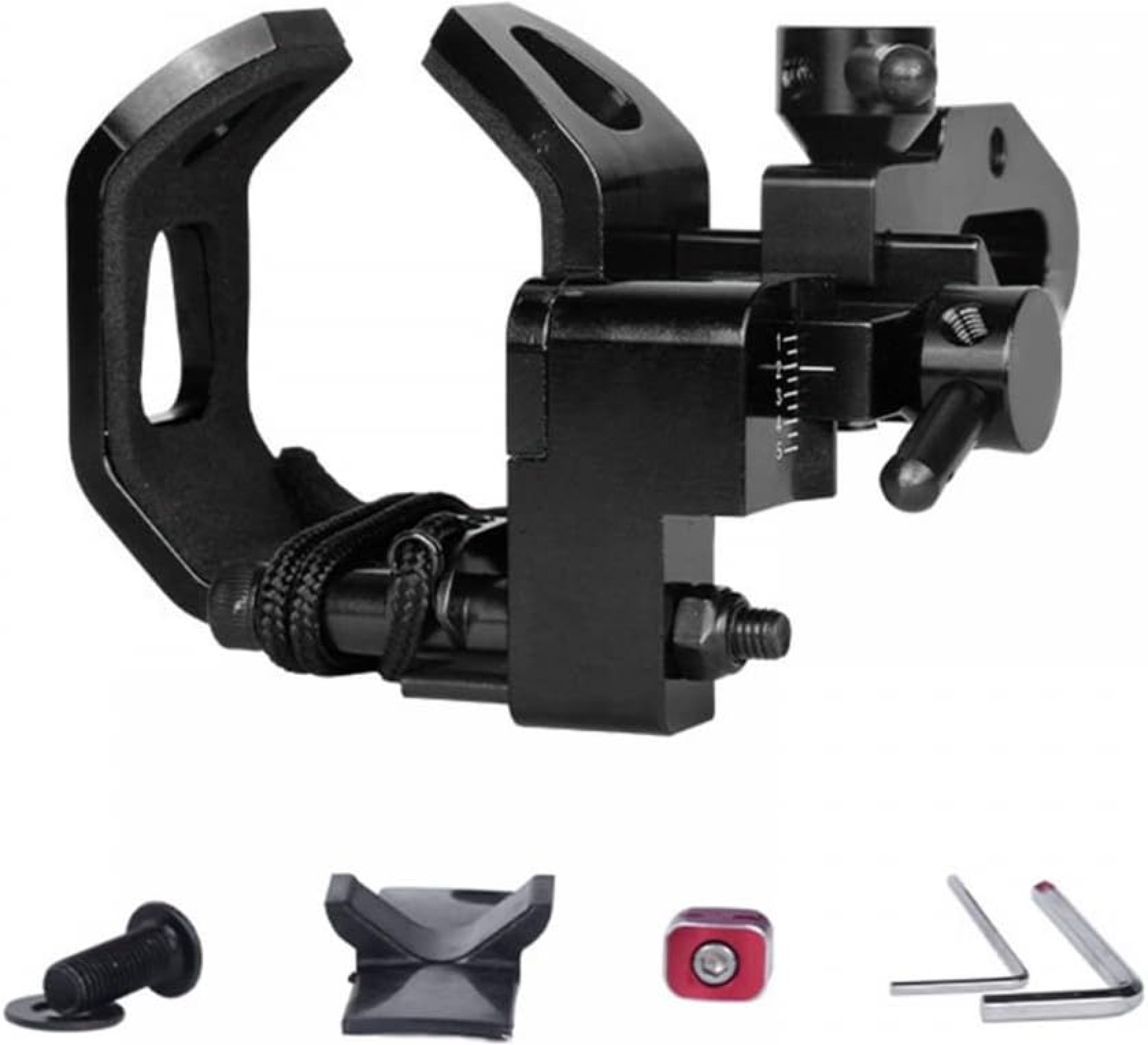 MiOYOOW Arrow Rest, Two-Way Quick Fine-Tuning Arrow Rest Compound Bow Archery Equipment with Bidirectional Clear Scale for Outdoor Archery MiOYOOW Arrow Rest, Two-Way Quick Fine-Tuning Arrow Rest Compound Bow Archery Equipment with Bidirectional Clear Scale for Outdoor Archery