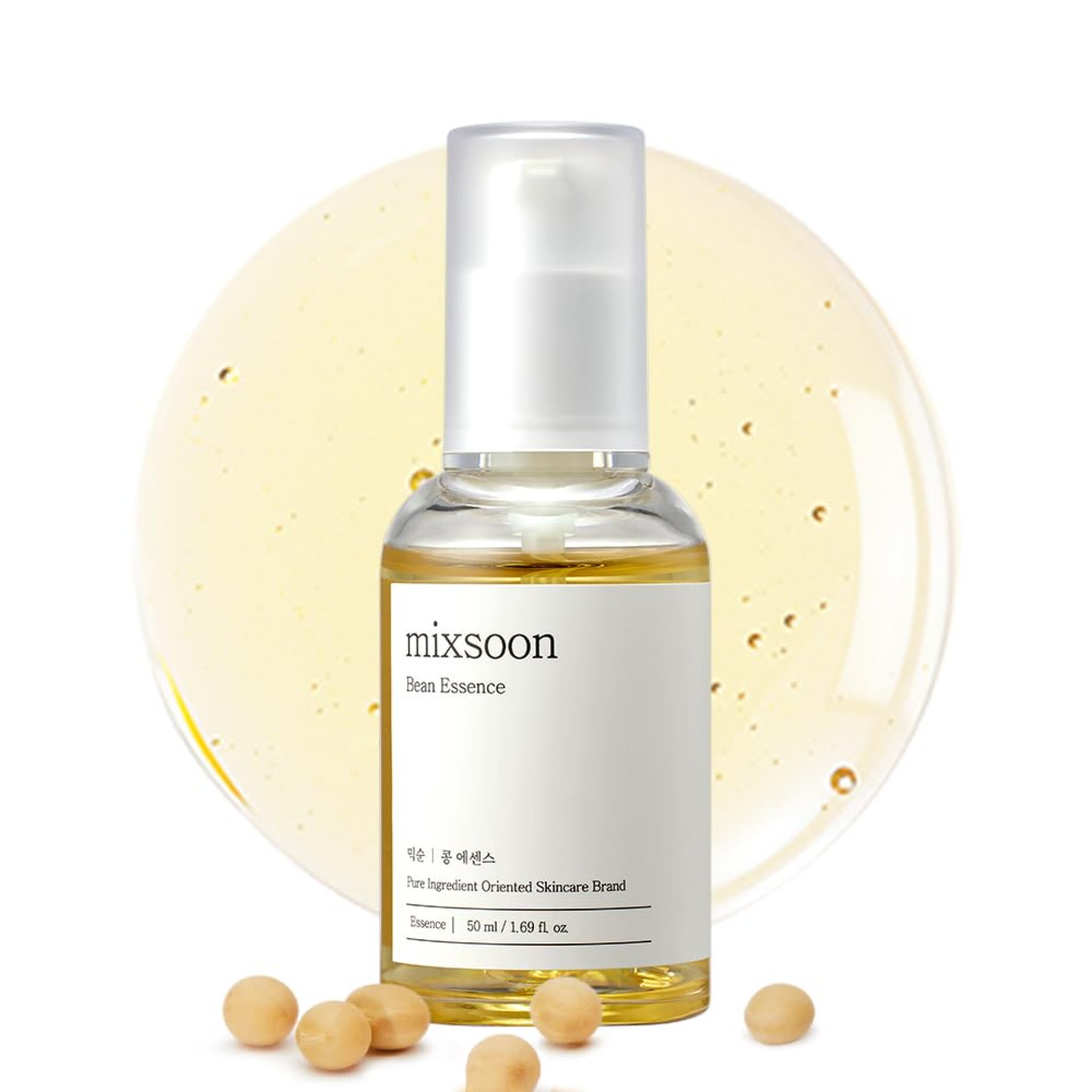 mixsoon Bean Essence Exfoliating Hydrating Korean Skin Care Glass Skin Hyaluronic Acid Serum (1.6 Fl Oz (Pack of 1)) mixsoon Bean Essence Exfoliating Hydrating Korean Skin Care Glass Skin Hyaluronic Acid Serum (1.6 Fl Oz (Pack of 1))