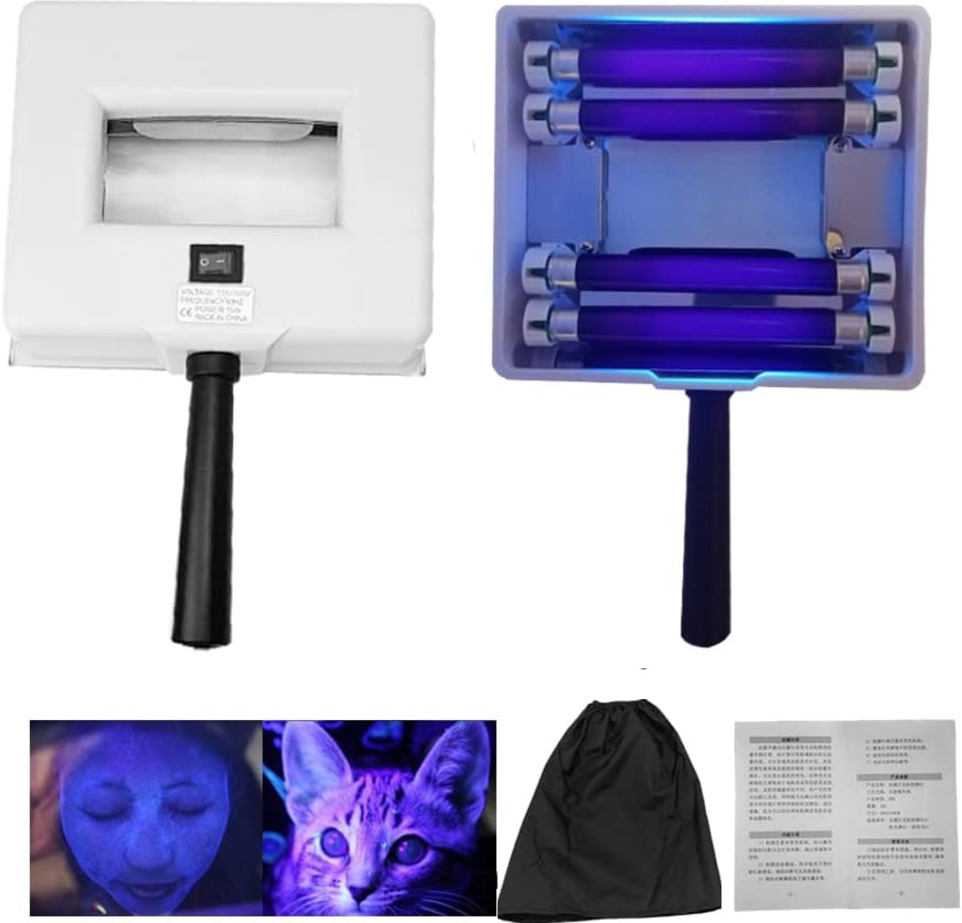 Wood‘s Lamp – Handheld Facial Skin Care Analyzer,Home Salon Equipment, Wood Lamp for Cat Dog Test Pets Urine Wood‘s Lamp – Handheld Facial Skin Care Analyzer,Home Salon Equipment, Wood Lamp for Cat Dog Test Pets Urine