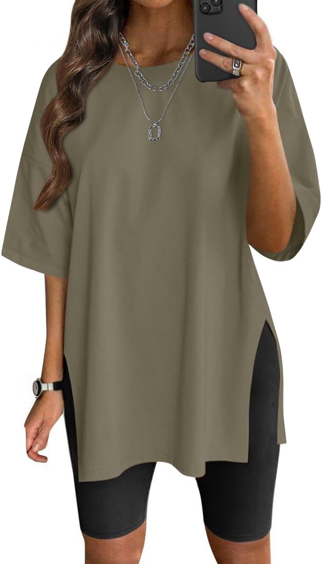 VNIRA Women’s Summer Casual Short Sleeve Oversize Workout T-Shirt Tee Tops VNIRA Women’s Summer Casual Short Sleeve Oversize Workout T-Shirt Tee Tops