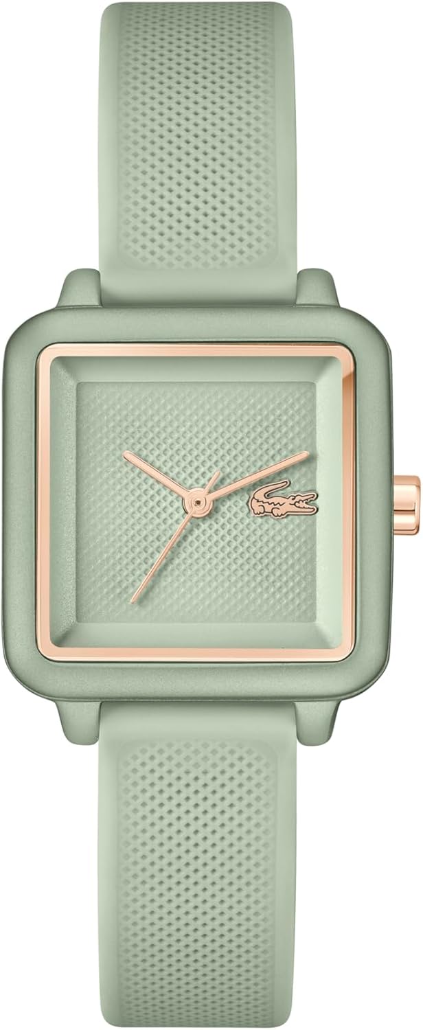 Lacoste.12.12 Flow Women’s 3H Quartz Watch – Slim Silicone Strap – Square Case – Water Resistant up to 3ATM/30 Meters – Minimalist Elegance for Her – 26mm Lacoste.12.12 Flow Women’s 3H Quartz Watch – Slim Silicone Strap – Square Case – Water Resistant up to 3ATM/30 Meters – Minimalist Elegance for Her – 26mm