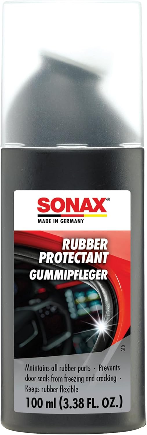 SONAX Rubber Protectant | GummiPfleger | Rubber Trim and Seal Conditioner | Prevents Sticking in Winter | Easy Application | Prolongs Rubber Seals | 340100 SONAX Rubber Protectant | GummiPfleger | Rubber Trim and Seal Conditioner | Prevents Sticking in Winter | Easy Application | Prolongs Rubber Seals | 340100
