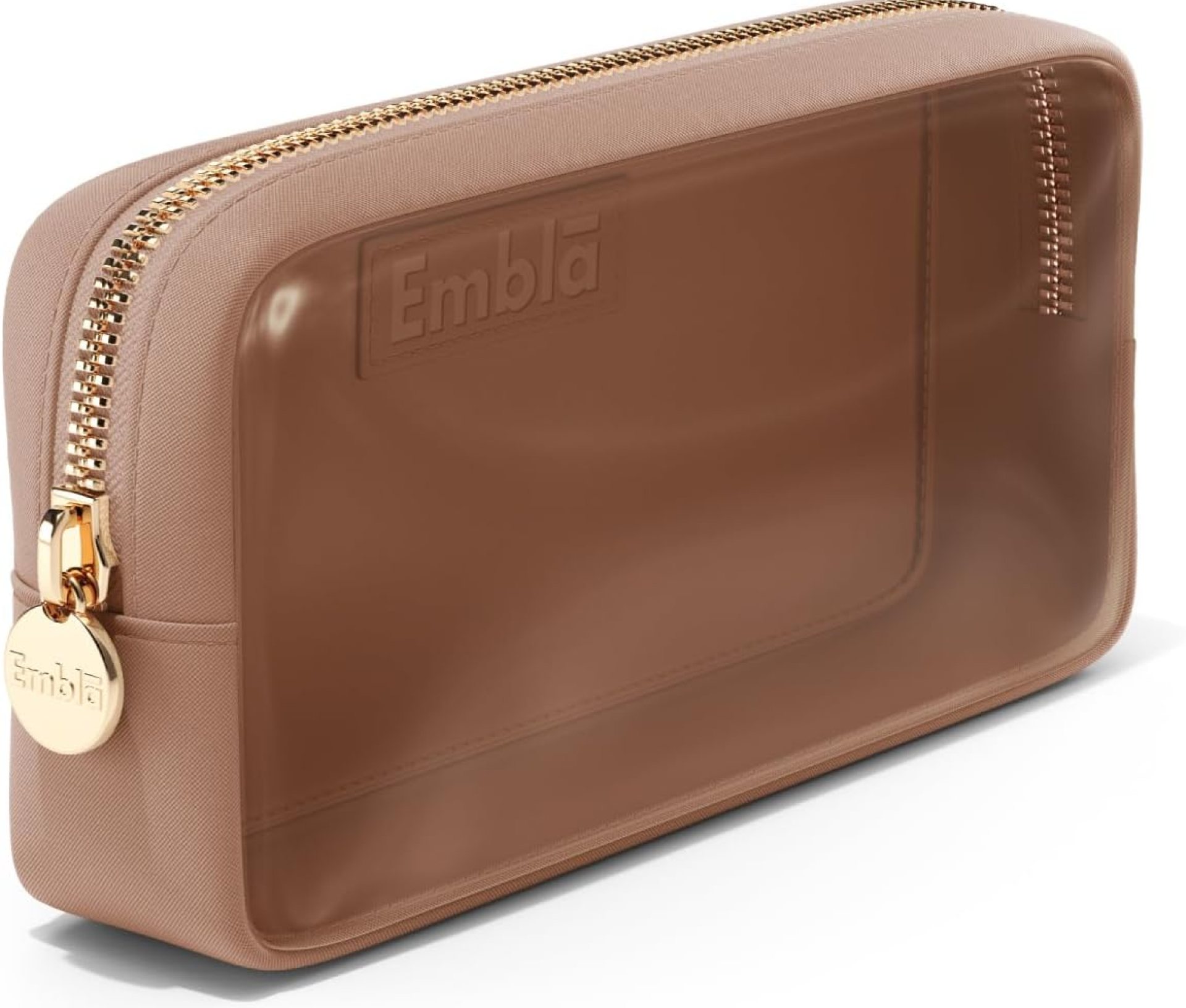 Embla Clear Cosmetic Bag Makeup Case, Clear Zipper Make Up Pouch and Toiletry Travel Tote, Cute Skincare Pouches for Women Girls, Preppy Purse Cosmetic Organizer, Small Makeup Bags, Mocha Mousse Embla Clear Cosmetic Bag Makeup Case, Clear Zipper Make Up Pouch and Toiletry Travel Tote, Cute Skincare Pouches for Women Girls, Preppy Purse Cosmetic Organizer, Small Makeup Bags, Mocha Mousse