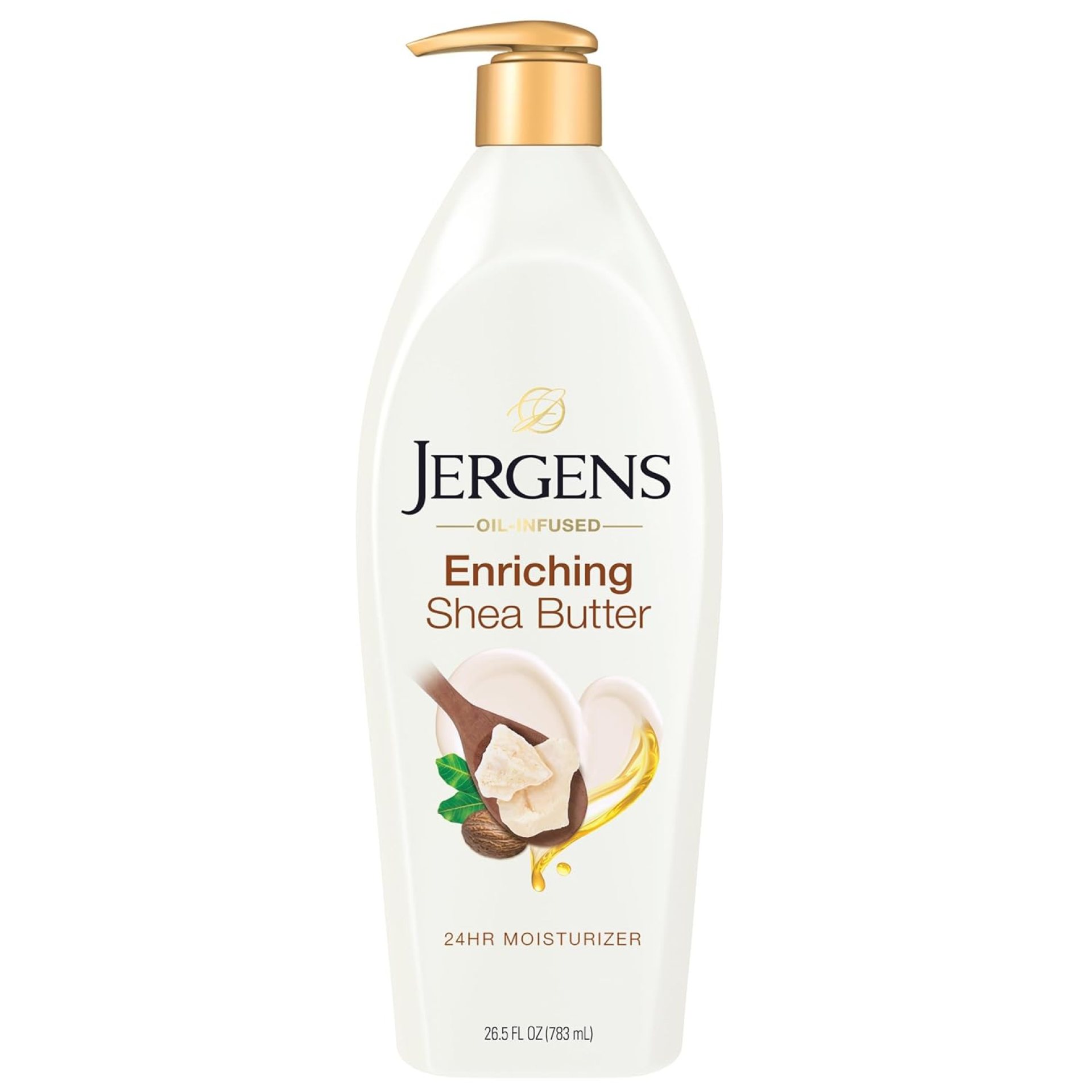 Jergens Shea Butter Hand and Body Lotion, Deep Conditioning Moisturizer, 3X More Radiant Skin, with Pure Shea Butter, Dermatologist Tested, 26.5 Oz Jergens Shea Butter Hand and Body Lotion, Deep Conditioning Moisturizer, 3X More Radiant Skin, with Pure Shea Butter, Dermatologist Tested, 26.5 Oz