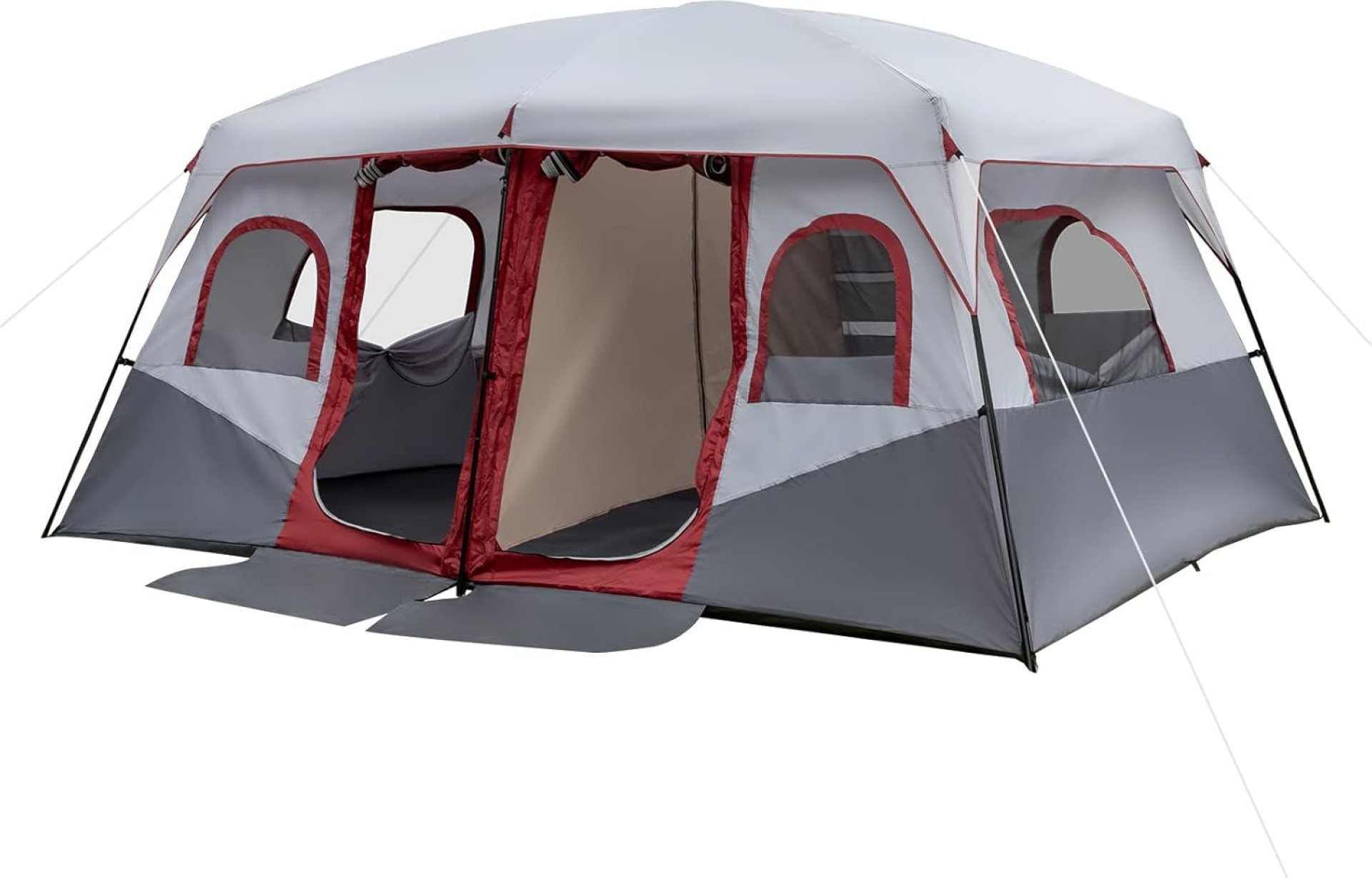 VINGLI 10 Person Glamping Family Cabin Tents for Camping,2 Room Large Tent,Big Tent for Outdoor,Picnic,Camping,Family Gathering VINGLI 10 Person Glamping Family Cabin Tents for Camping,2 Room Large Tent,Big Tent for Outdoor,Picnic,Camping,Family Gathering