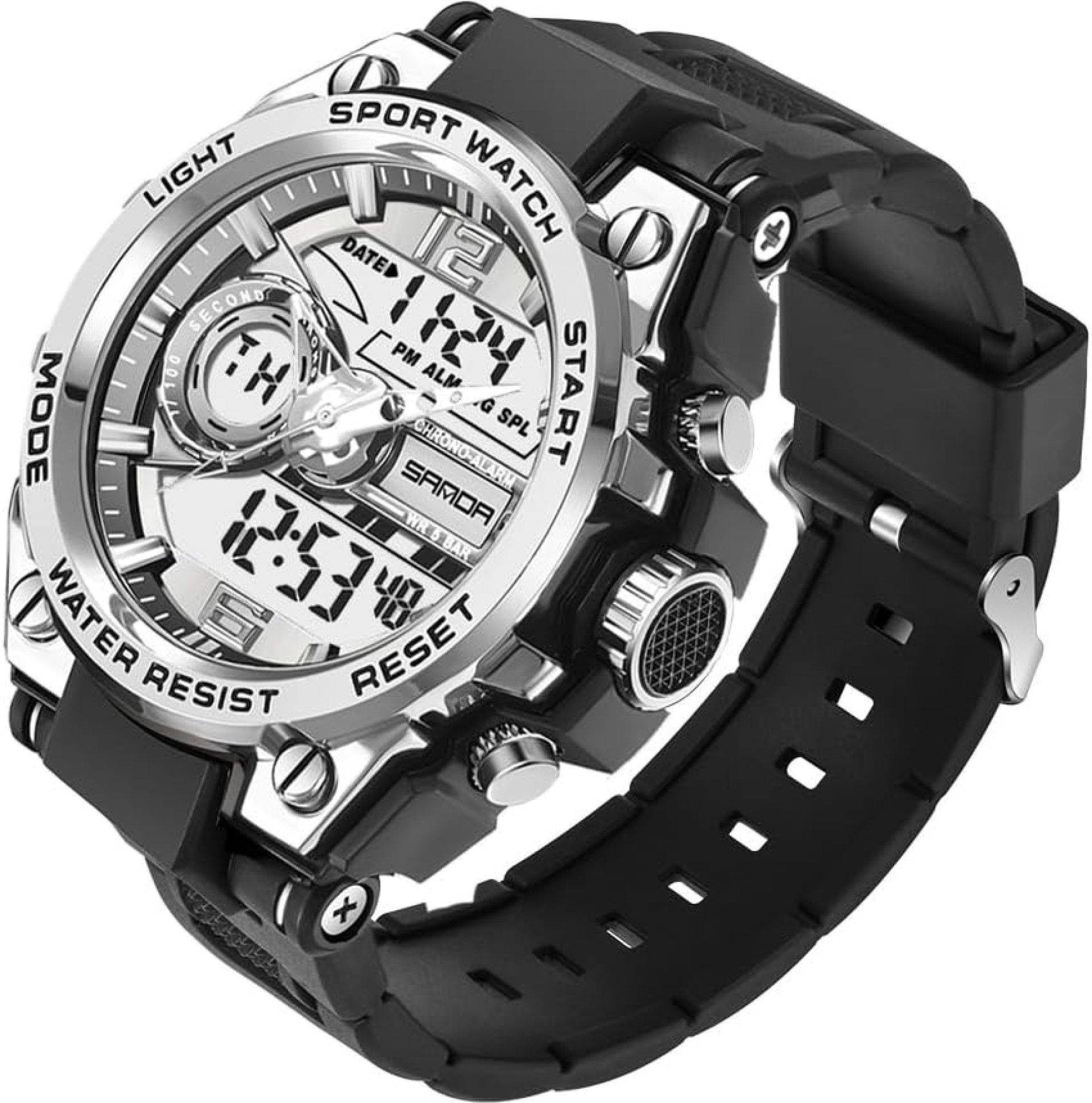 KXAITO Men’s Watches Sports Outdoor Waterproof Military Watch Date Multi Function Tactics LED Alarm Stopwatch KXAITO Men’s Watches Sports Outdoor Waterproof Military Watch Date Multi Function Tactics LED Alarm Stopwatch