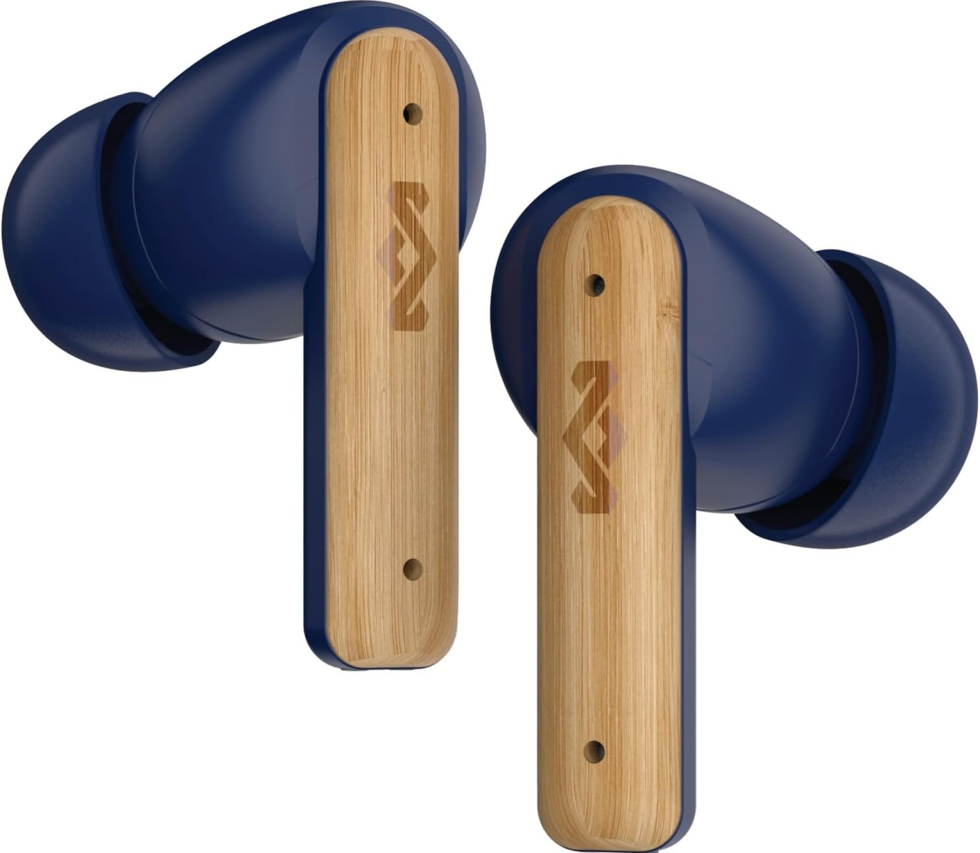 House of Marley Little Bird True Wireless Earbuds, Touch Controls, Built-in Mic, 24 Hours Playtime with Case, USB-C Quick Charge, Sustainable Materials, Movie and Gaming Mode (Blue) House of Marley Little Bird True Wireless Earbuds, Touch Controls, Built-in Mic, 24 Hours Playtime with Case, USB-C Quick Charge, Sustainable Materials, Movie and Gaming Mode (Blue)