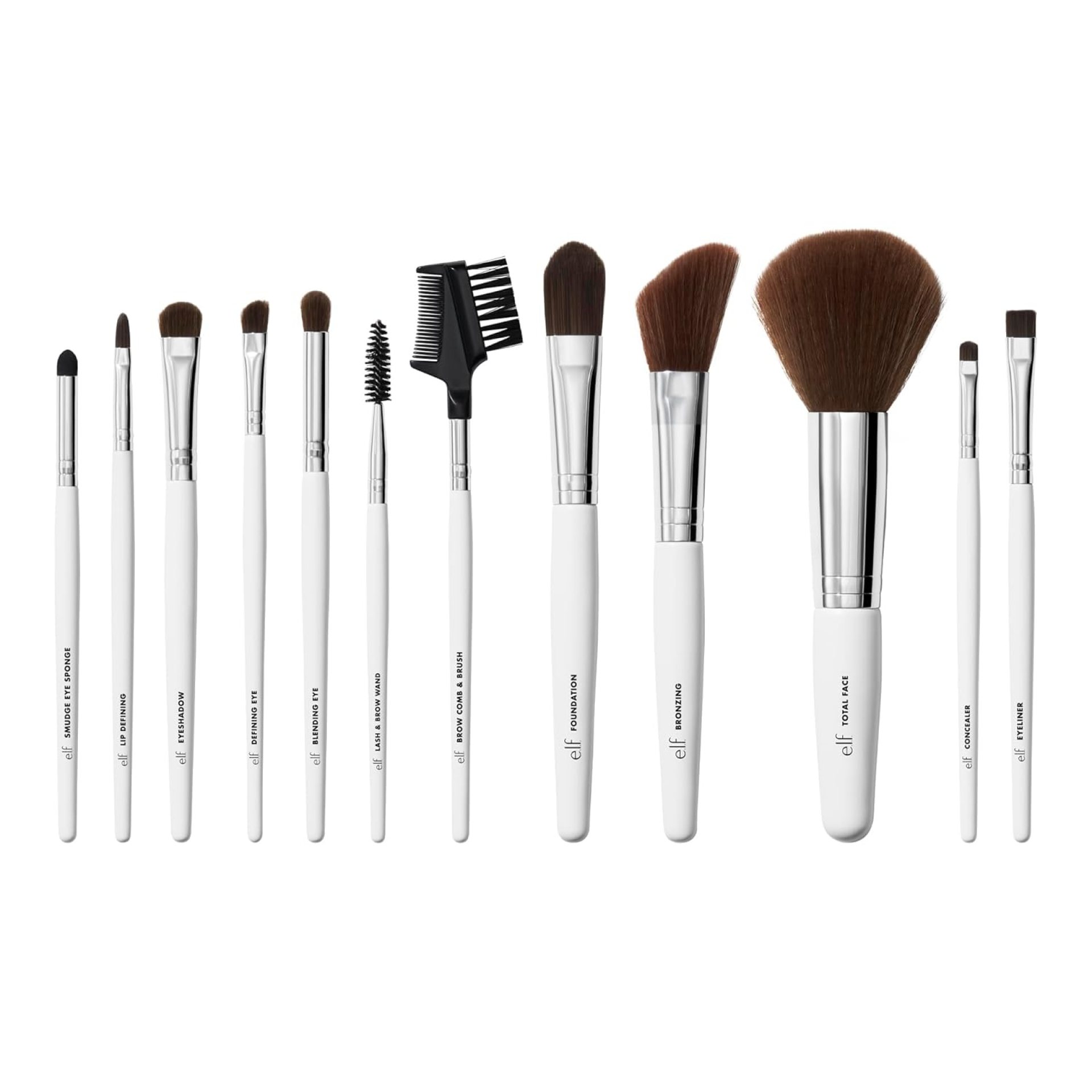 e.l.f. Professional Set of 12 Makeup Brushes, Pro-Worthy Makeup Brushes For A Flawless Full-Face Application, Vegan & Cruelty-Free e.l.f. Professional Set of 12 Makeup Brushes, Pro-Worthy Makeup Brushes For A Flawless Full-Face Application, Vegan & Cruelty-Free