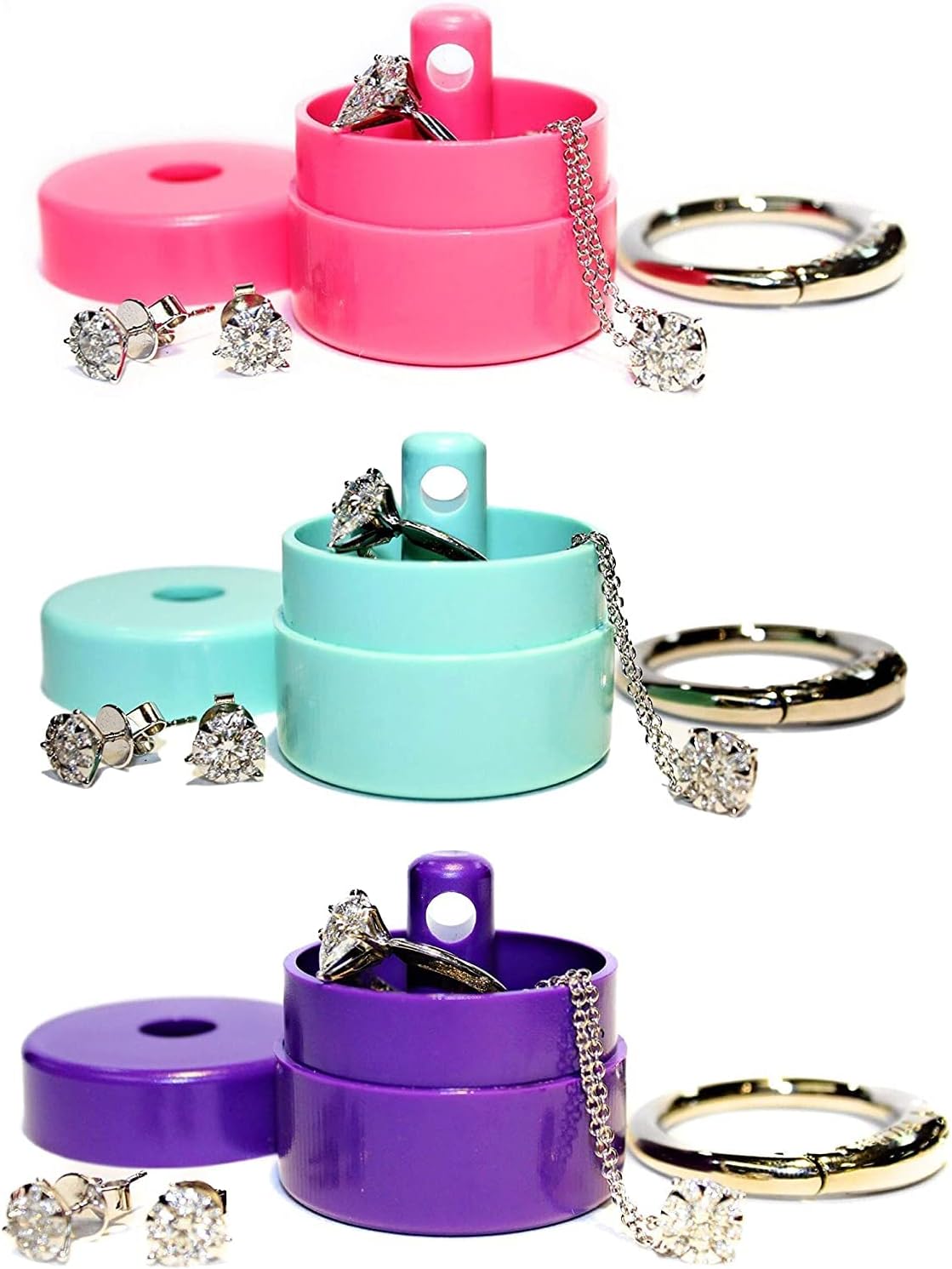 Lion Latch Travel Jewelry Box Case, Ring Holder on Shark Tank – Ring Holder for Women Girls with Keychain, Small Jewelry Organizer Boxes, Portable Ring Keeper Key Chain, Jewelry Storage Case Lion Latch Travel Jewelry Box Case, Ring Holder on Shark Tank – Ring Holder for Women Girls with Keychain, Small Jewelry Organizer Boxes, Portable Ring Keeper Key Chain, Jewelry Storage Case