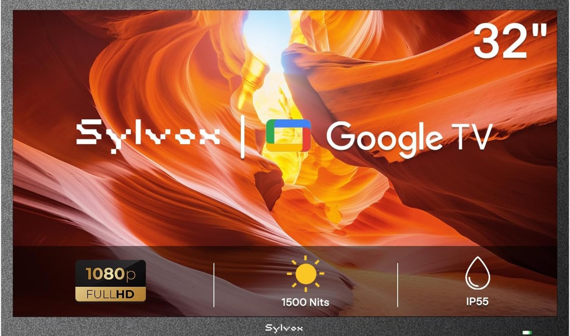 SYLVOX 32 inch Outdoor TV, Full Sun Outdoor Television 1500 Nit High Brightness, 1080P FHD Sunlight Readable Display, IP55 Weatherproof TV, Smart TVs for Outdoor Entertainment (Pool SE/2025) SYLVOX 32 inch Outdoor TV, Full Sun Outdoor Television 1500 Nit High Brightness, 1080P FHD Sunlight Readable Display, IP55 Weatherproof TV, Smart TVs for Outdoor Entertainment (Pool SE/2025)
