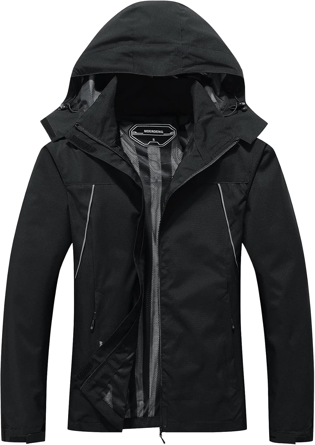 MOERDENG Women’s Waterproof Rain Jacket Outdoor Lightweight Hooded Raincoat for Hiking Travel MOERDENG Women’s Waterproof Rain Jacket Outdoor Lightweight Hooded Raincoat for Hiking Travel