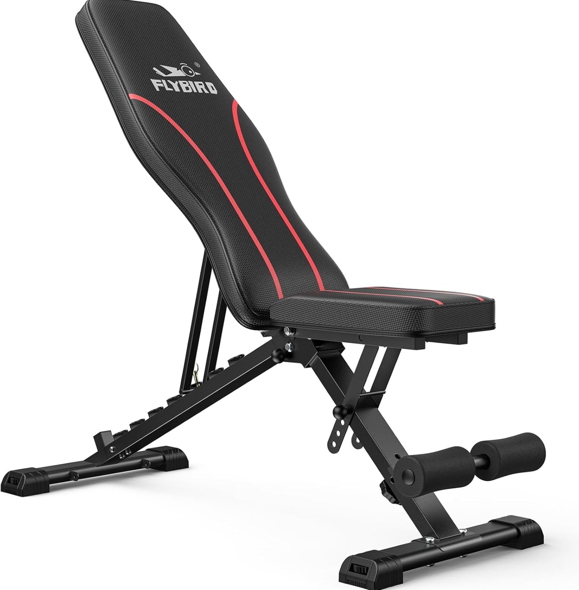 FLYBIRD Adjustable Bench,Utility Weight Bench for Full Body Workout- Multi-Purpose Foldable Incline Bench (Black) FLYBIRD Adjustable Bench,Utility Weight Bench for Full Body Workout- Multi-Purpose Foldable Incline Bench (Black)