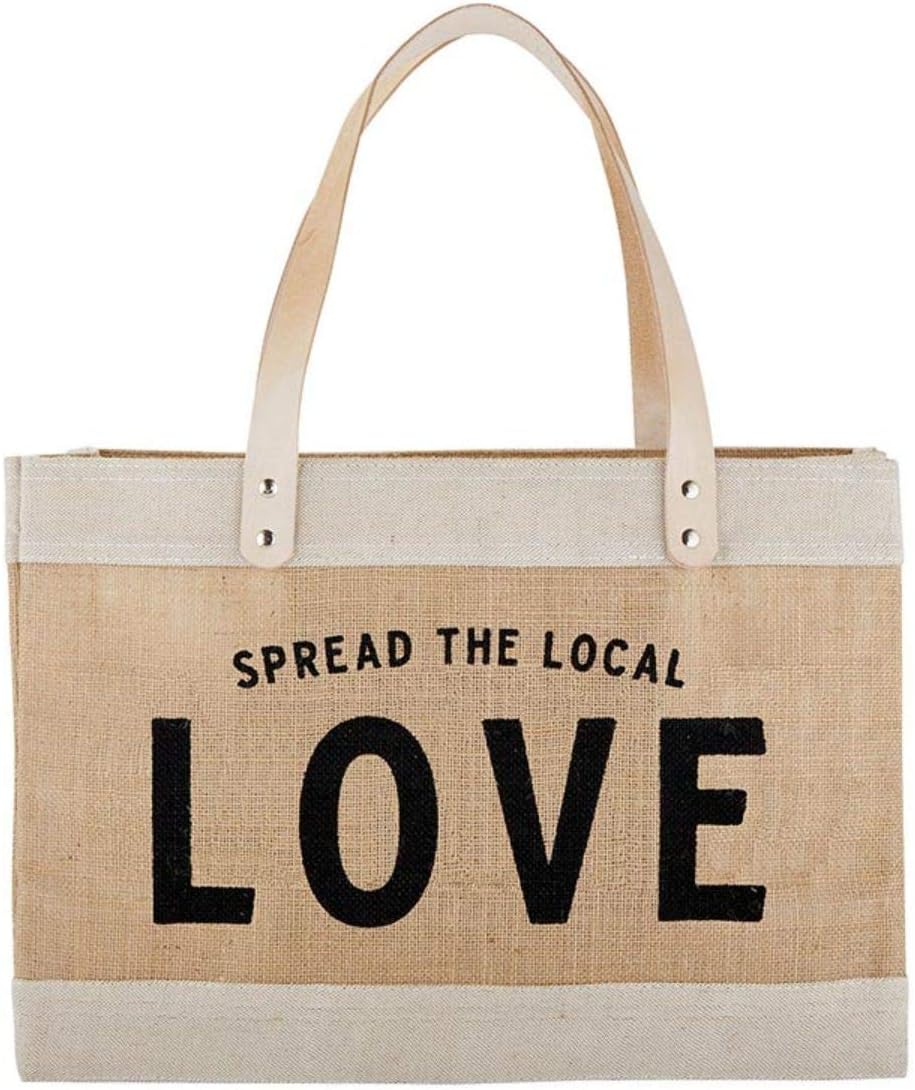 Santa Barbara Design Studio Natural Brown Jute Burlap Woven Fabric Bag Santa Barbara Design Studio Natural Brown Jute Burlap Woven Fabric Bag