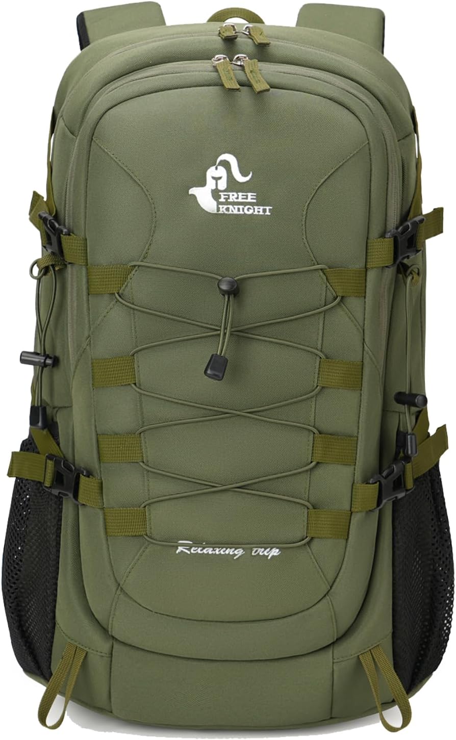 Bseash 40L Waterproof Hiking Camping Backpack with Rain Cover, Outdoor Sport Travel Bag Daypack for Climbing Skiing Cycling (Army Green) Bseash 40L Waterproof Hiking Camping Backpack with Rain Cover, Outdoor Sport Travel Bag Daypack for Climbing Skiing Cycling (Army Green)