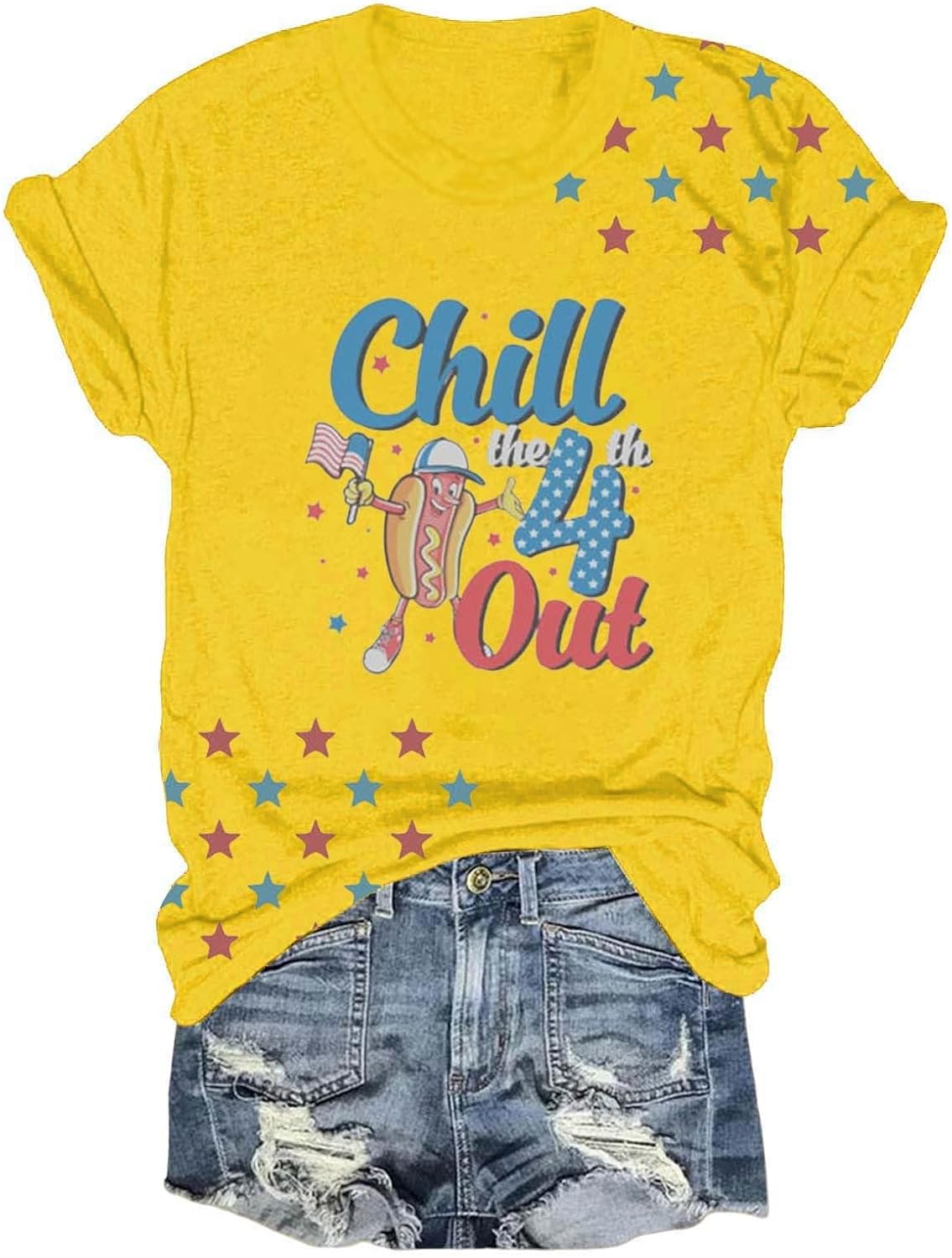4th of July Shirts for Women 2025 Cute Hot Dog Graphic Short Sleeve Tee Casual American Flag Patriotic Plus Size Tops 4th of July Shirts for Women 2025 Cute Hot Dog Graphic Short Sleeve Tee Casual American Flag Patriotic Plus Size Tops