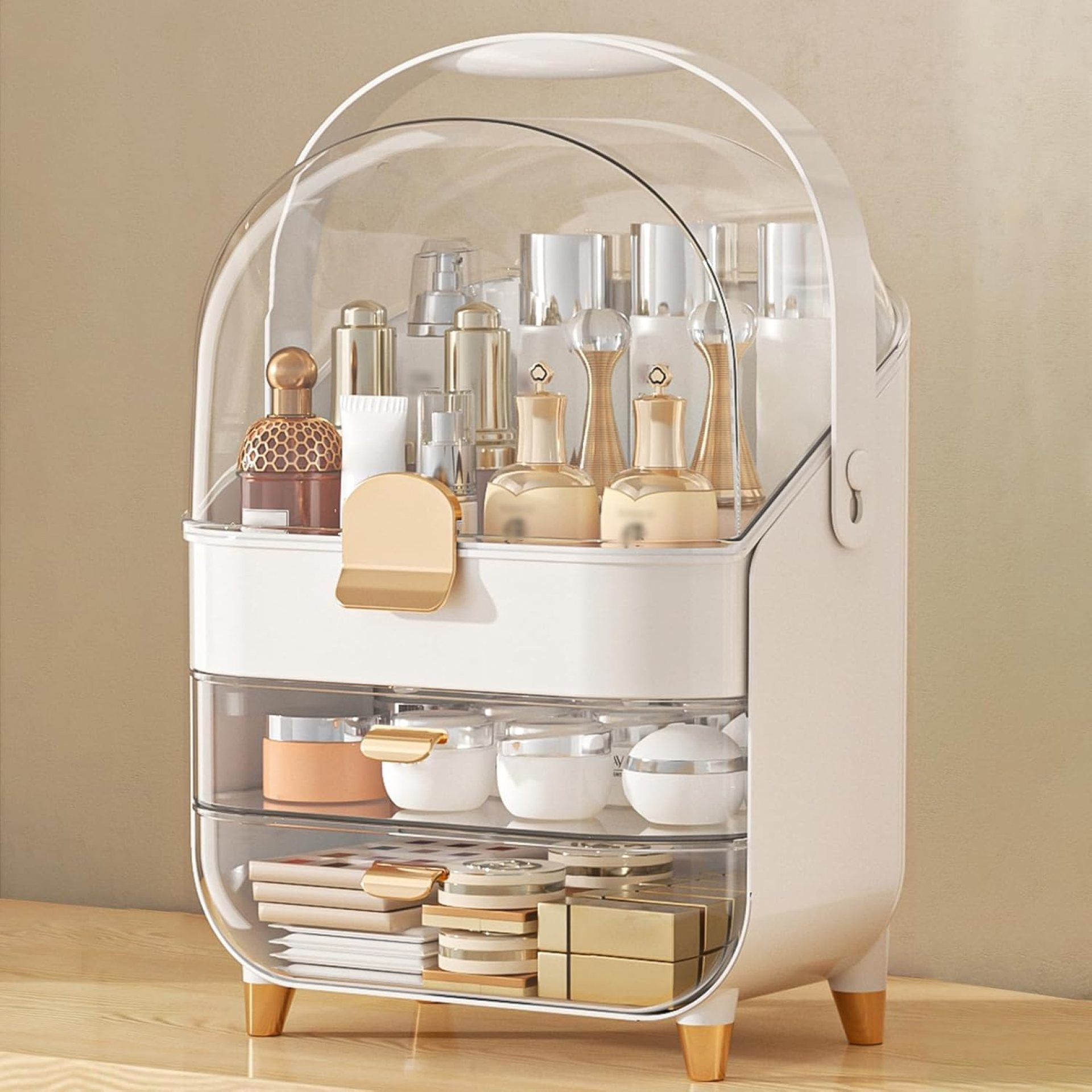 Makeup Organizer, Skincare Holder Bathroom Counter Organizer, Storage Box Cosmetic Display Cases, Teen Girl Gifts Trendy Stuff Make up Organizers for Vanity, Dresser, Countertop (Rose Gold) Makeup Organizer, Skincare Holder Bathroom Counter Organizer, Storage Box Cosmetic Display Cases, Teen Girl Gifts Trendy Stuff Make up Organizers for Vanity, Dresser, Countertop (Rose Gold)