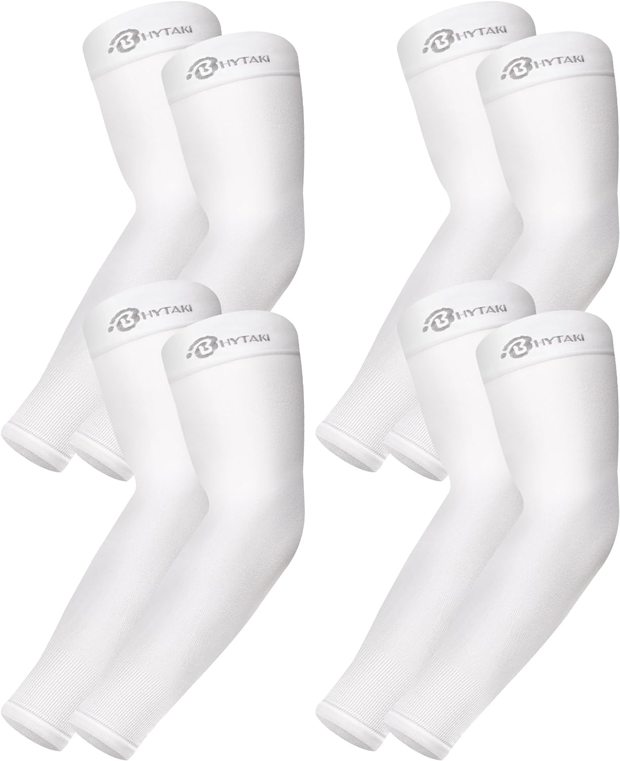 BHYTAKI UV Sun Protection Arm Sleeves, UPF 50 Sports Cooling Arm Compression Sleeves for Men Women Teenager BHYTAKI UV Sun Protection Arm Sleeves, UPF 50 Sports Cooling Arm Compression Sleeves for Men Women Teenager